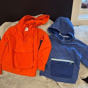 All in Motion Kids' Vibrant Orange and Cool Blue Hoodies